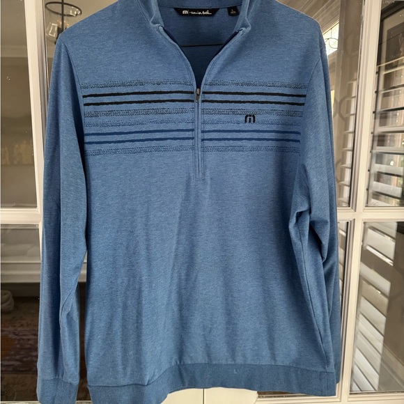 Travis Mathew Other - Travis Mathew Blue Zip-Up Sweater